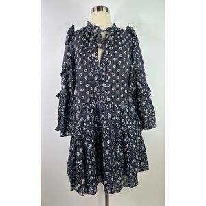 Ulla Johnson 100% cotton layered Cottage Core Dress